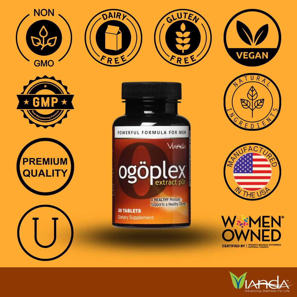 Ogoplex Male Prostate & Urinary Health Supplement - 60 Tablets - image 3