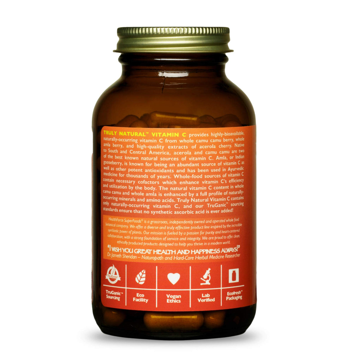 HEALTHFORCE SUPERFOODS Vitamin C Immune Support - 120 Vegan Capsules - image 3