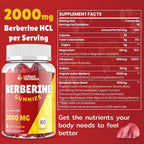 Vylarithonixa Berberine Supplement Gummies 2000 mg with Ceylon