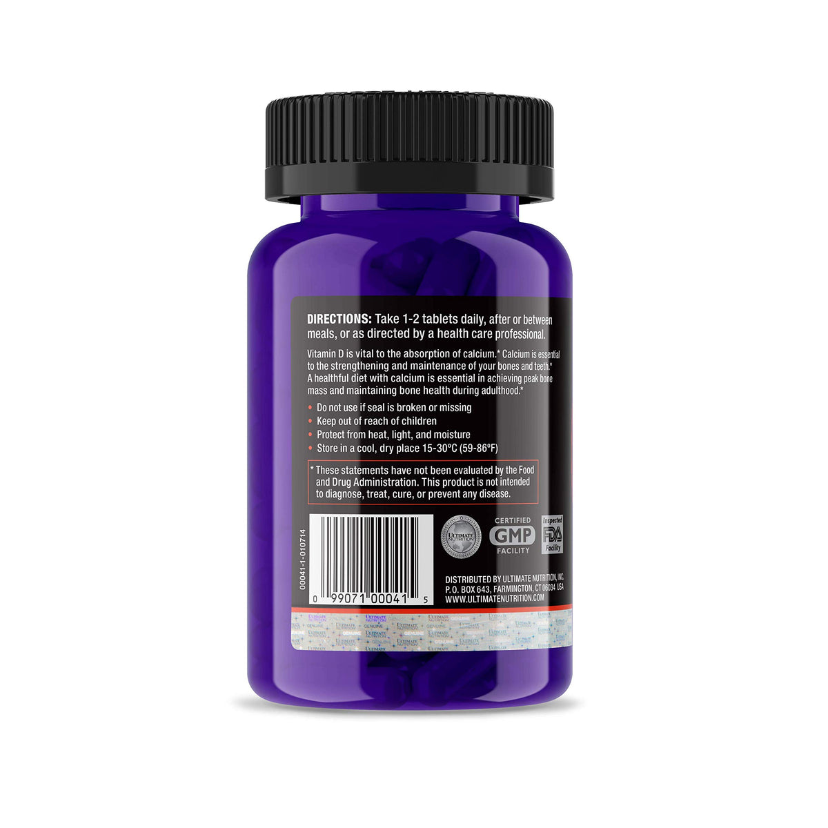 Ultimate Nutrition Calcium Plus Vitamin D Supplement - 45 Tablets - image 4