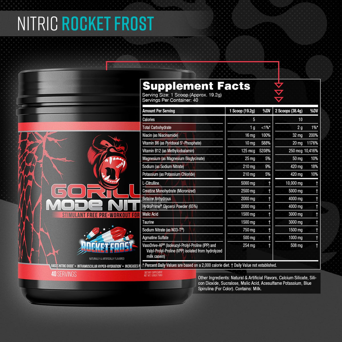 Gorilla Mode Nitric Stimulant Free Pre-Workout