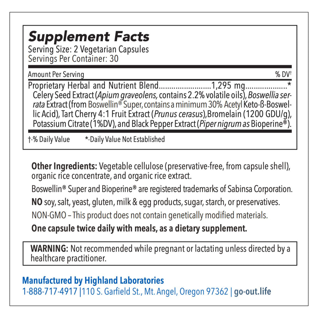 Mt. Angel Vitamins Go Out Extra Strength Uric Acid Balance - 60 Capsules - image 8