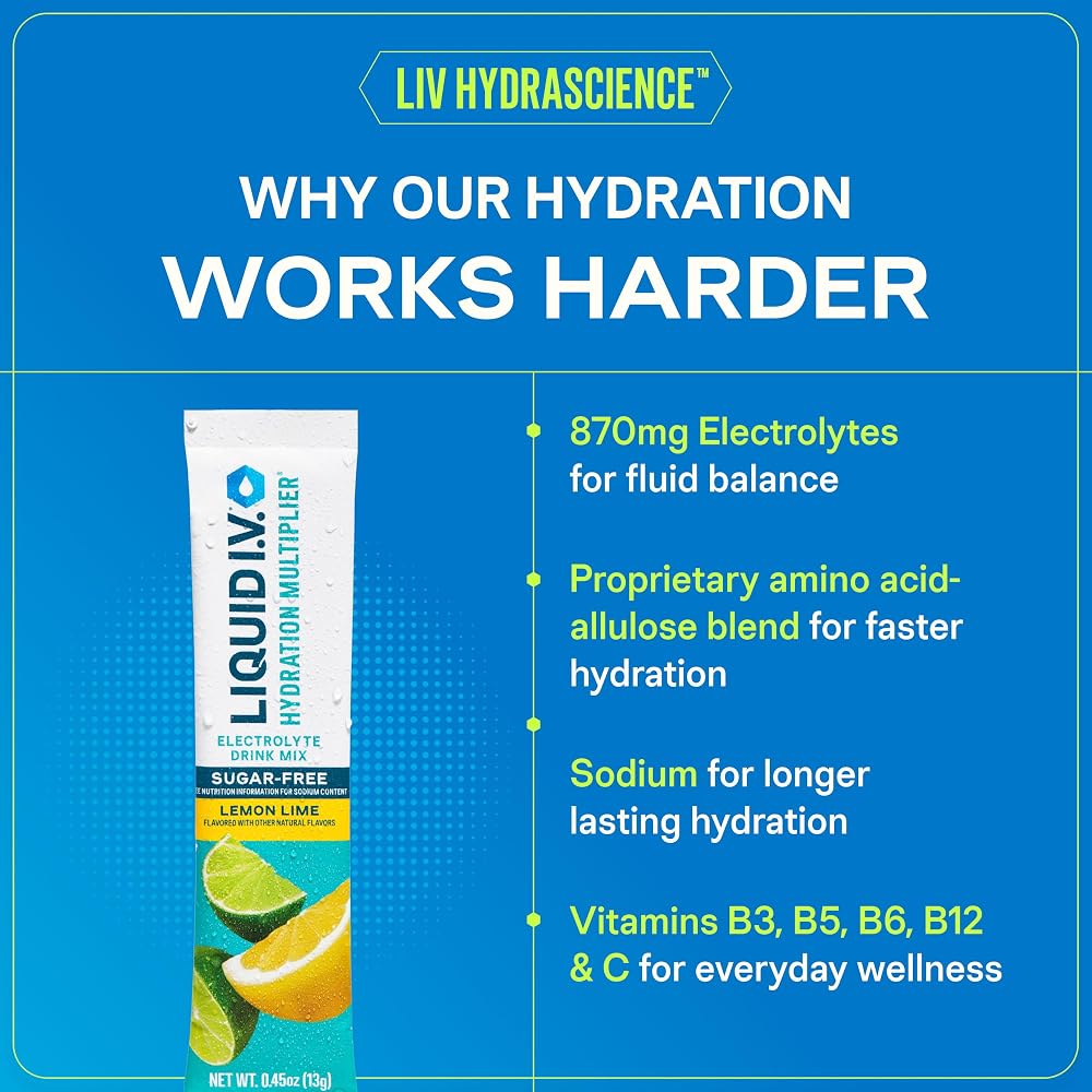 Liquid I.V. Sugar Free Hydration Electrolytes, 14 Count