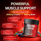 SASH Vitality Creatine Monohydrate Gummies 5000mg with BCAAs - 120 Gummies - image 2