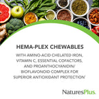 NaturesPlus Hema-Plex Iron 85 mg - 60 Chewables - image 3