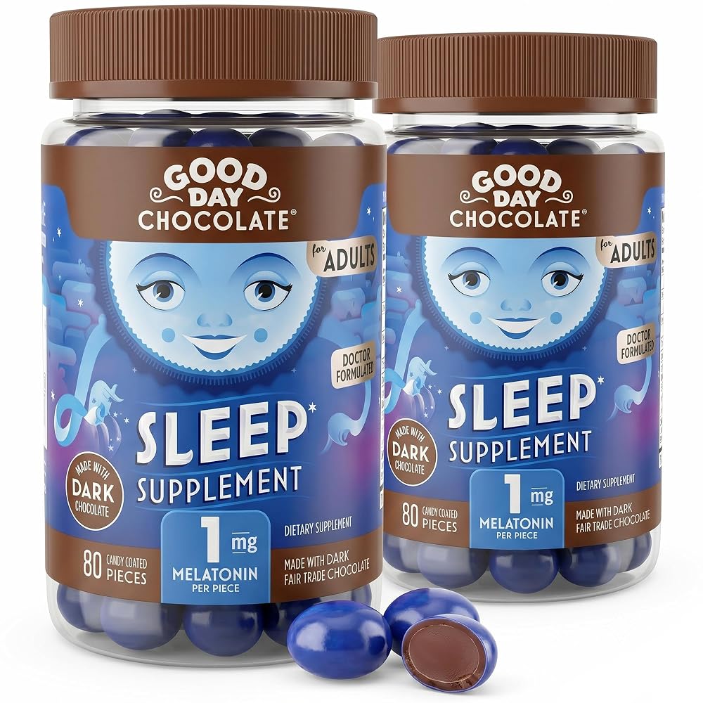 Good Day Chocolate Dark Chocolate Sleep Aid with Melatonin - 160 Count