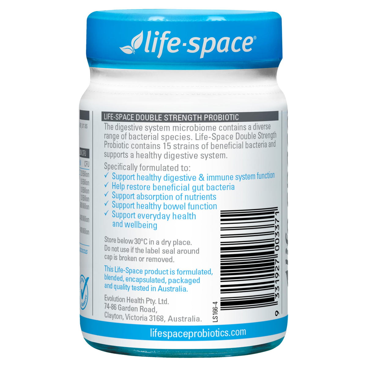 Life-Space Double Strength Probiotic - 30 Capsules - image 3