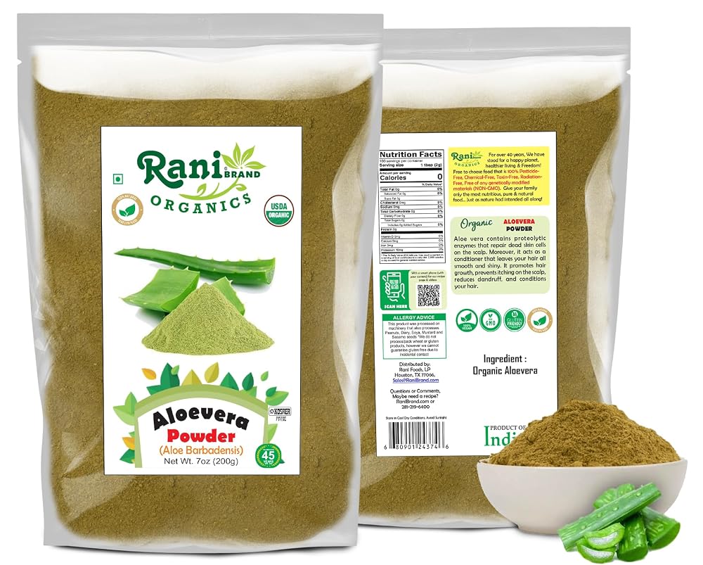 Rani Organic Aloe Vera Powder (Aloe Barbadensis) - 200g - image 7