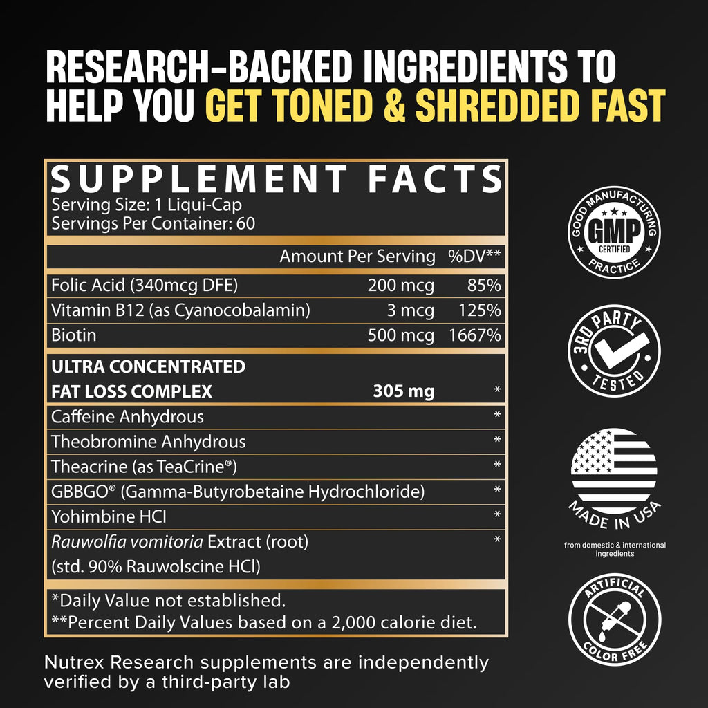 Nutrex Research Lipo-6 Black Hers Ultra Concentrate - 60 Capsules - image 2