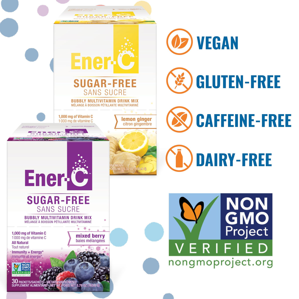 Ener-C Multivitamin Drink Mix Sugar Free - 60 Count - image 2