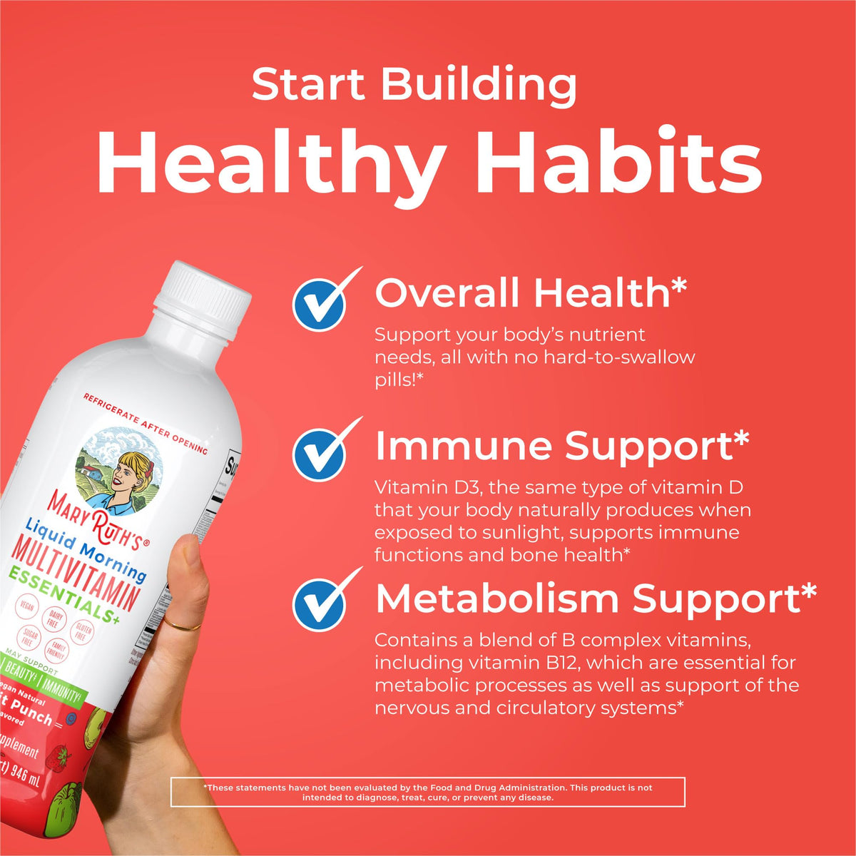 MaryRuth's Liquid Morning Multivitamin Essentials+ - 32 Fl Oz - image 5