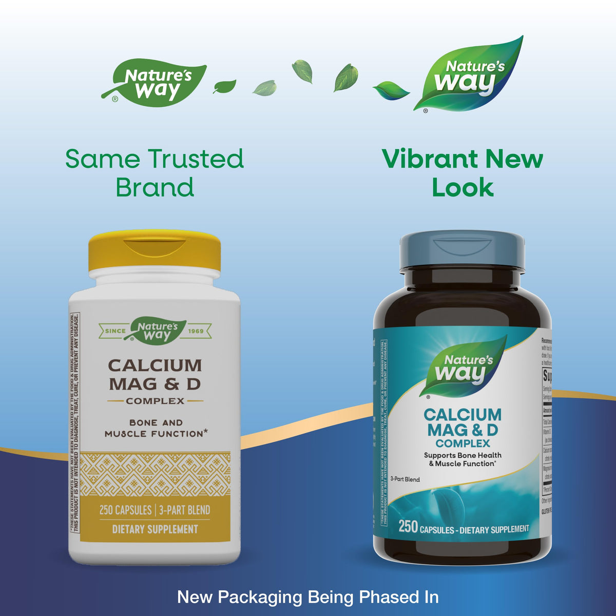 Nature's Way Calcium Magnesium & Vitamin D3 Complex - 500 Capsules - image 3