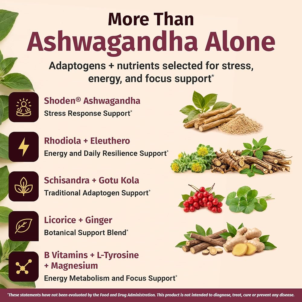 1 Body Adaptogen Complex Supplement with Ashwagandha - Mood