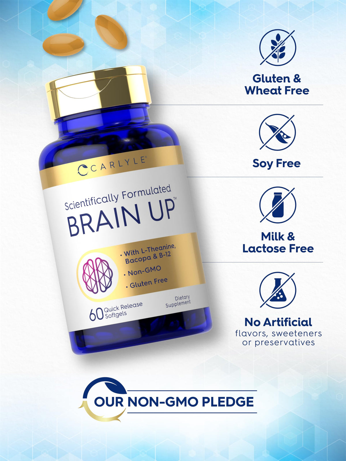 Carlyle Brain Nootropic Supplement - 60 Softgels - image 5