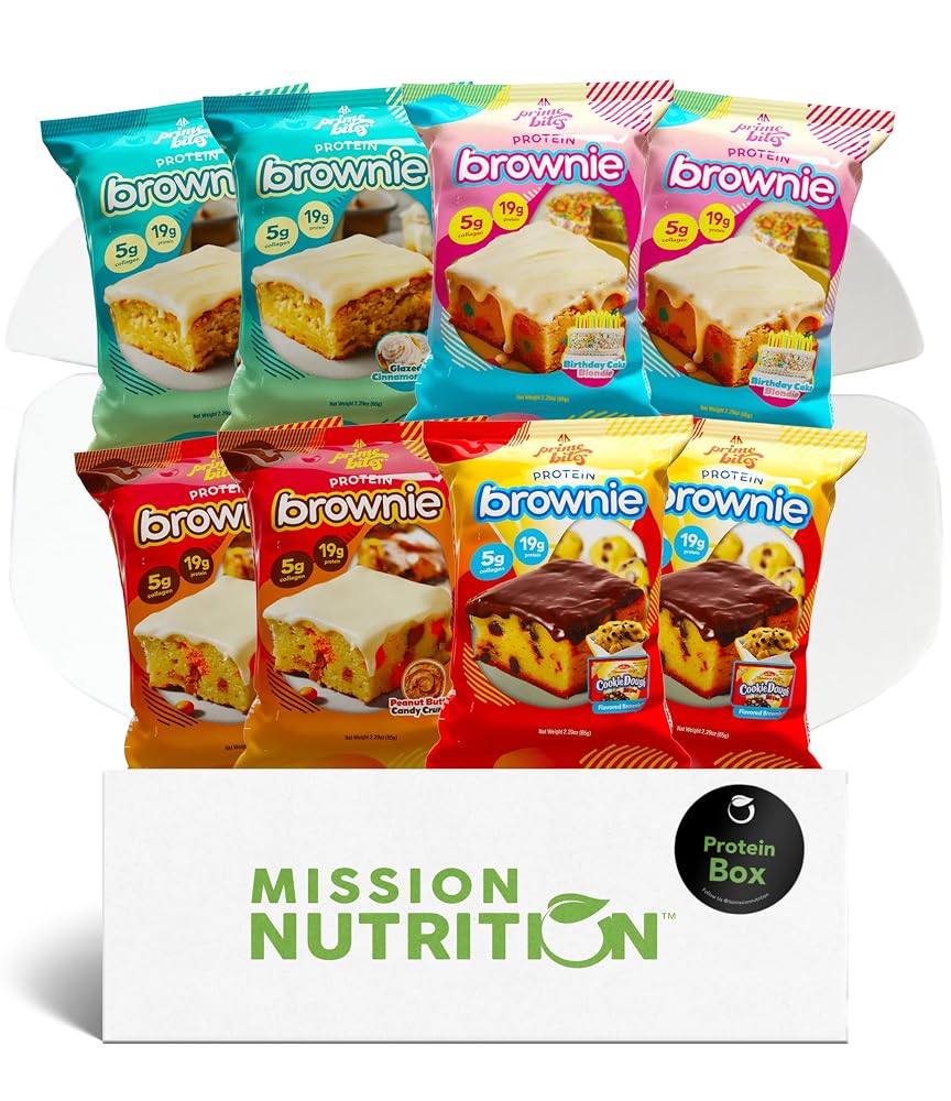 Mission Nutrition Prime Bites Protein Brownies Variety Pack - 8 Count