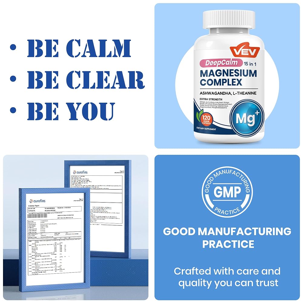 VEV DeepCalm 15-in-1 Magnesium Complex Capsules