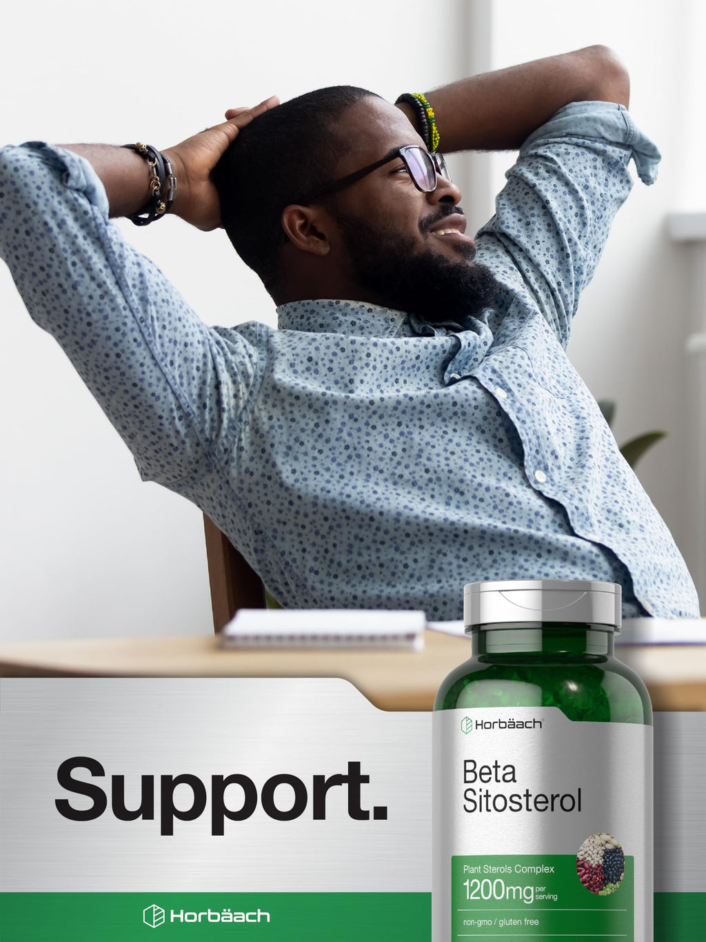 Horbäach Beta Sitosterol 1200mg - 240 Softgels - image 6