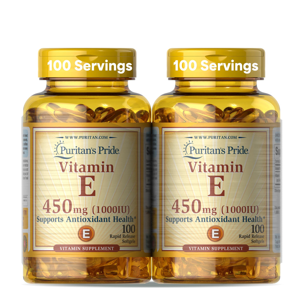 Puritan's Pride Vitamin E 450mg (10,000 IU) - 200 Softgels