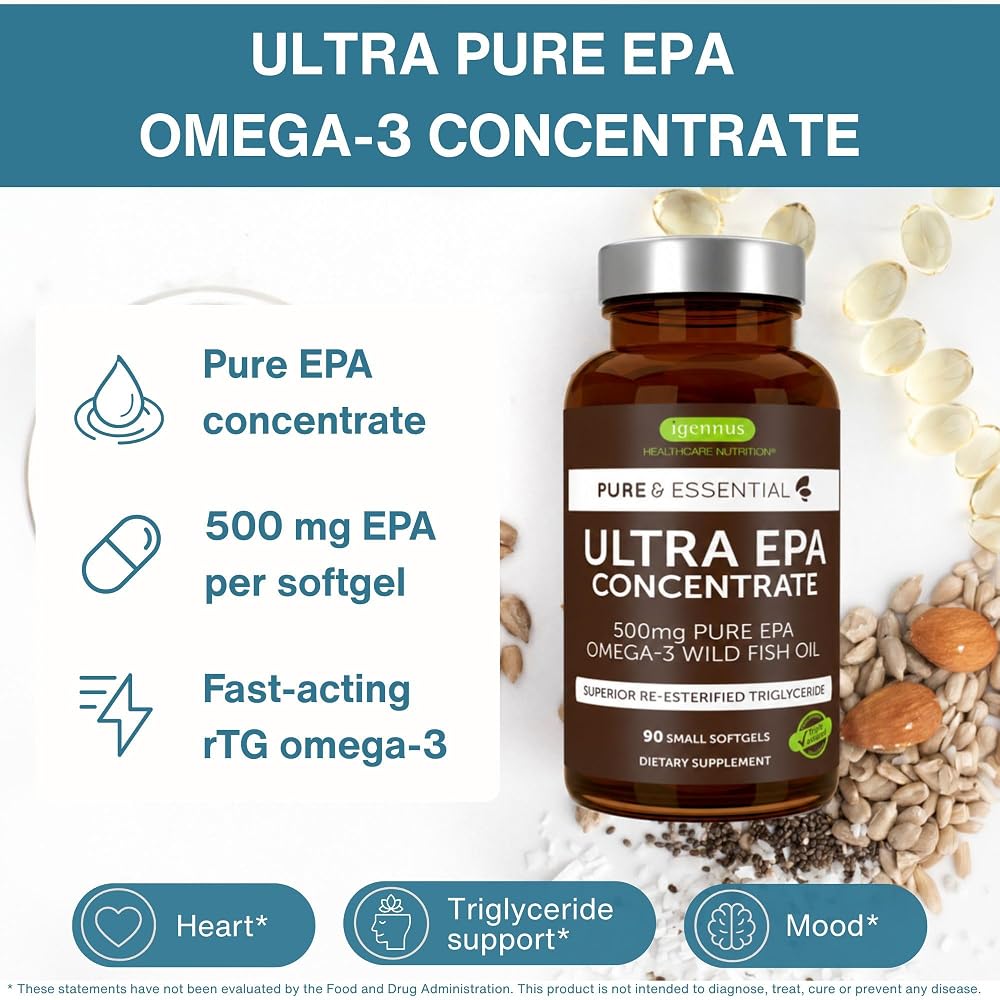 Igennus Ultra EPA Omega 3 500mg DHA-Free - 90 Softgels - image 2