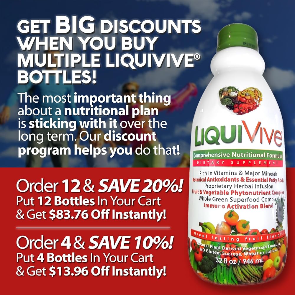 Life Miracle LiquiVive Liquid Multivitamin Immune Support - 32 fl oz - image 2