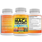 NEW AGE Ashwagandha Maca Root Fenugreek Supplement Mood Support - 120 Capsules - image 9
