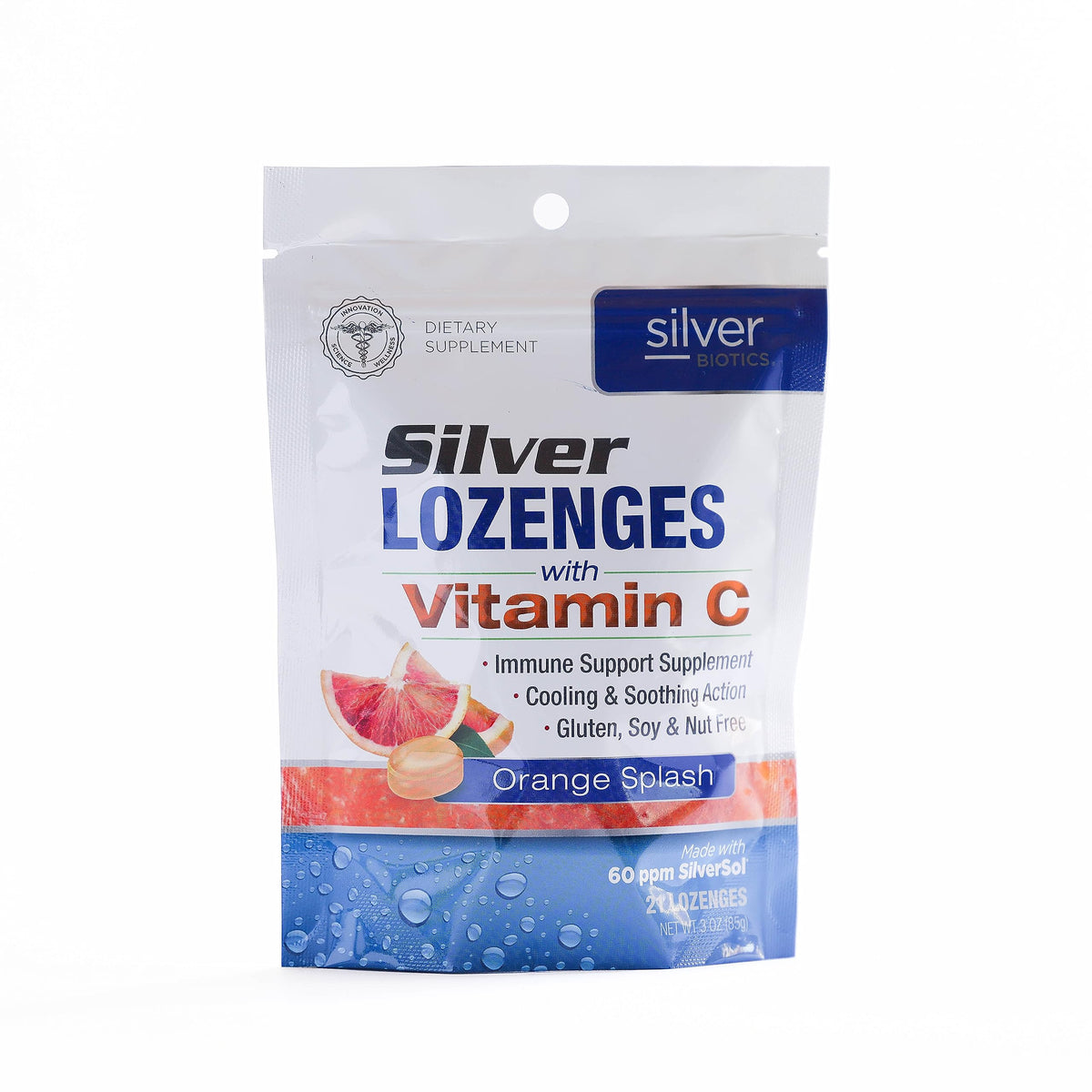 Silver Biotics Colloidal Silver Lozenges Immune Support - 21 Count