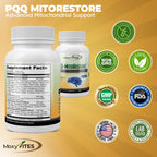 MoxyVites PQQ MitoRestore Brain Supplement for Memory - 30 Vegan Capsules - image 6