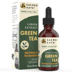Sacred Eats Green Tea Liquid Extract Drops for Gentle Energy - 2 Fl Oz