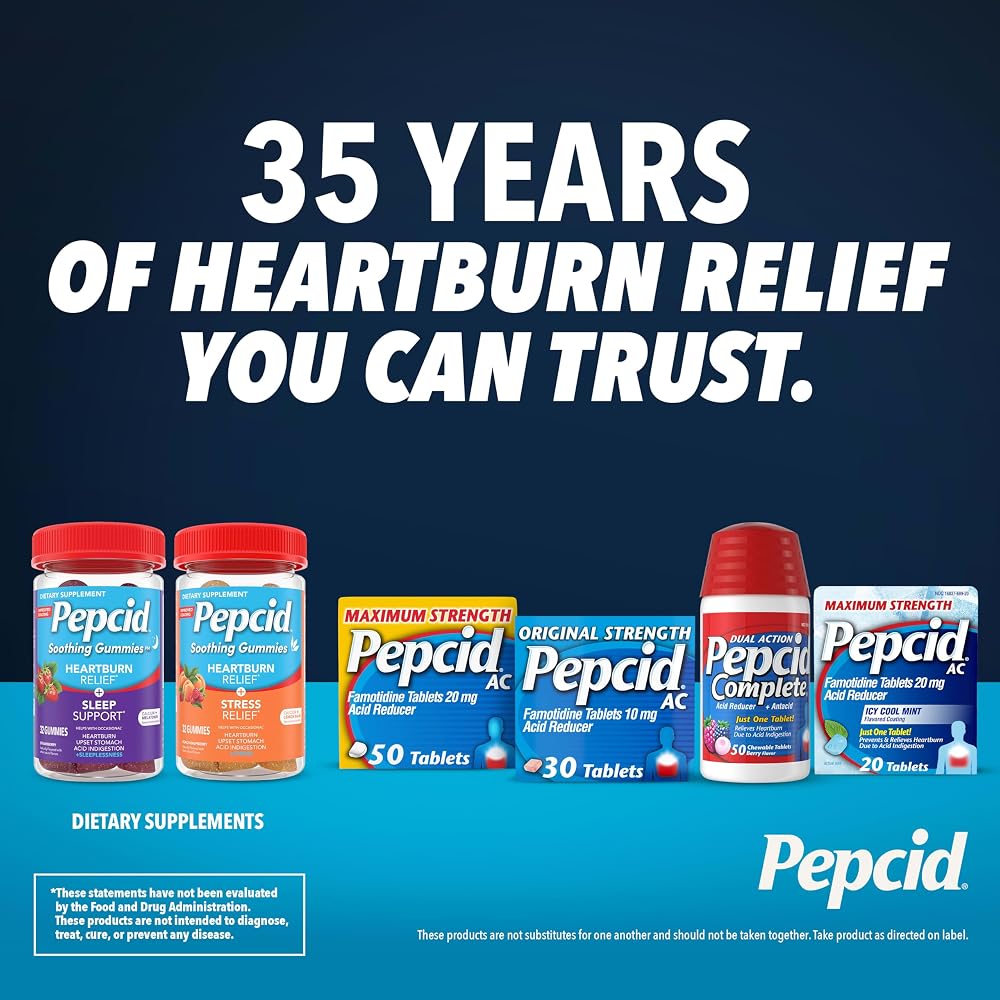 Pepcid Soothing Gummies Heartburn Relief + Sleep Support - 32 ct - image 7