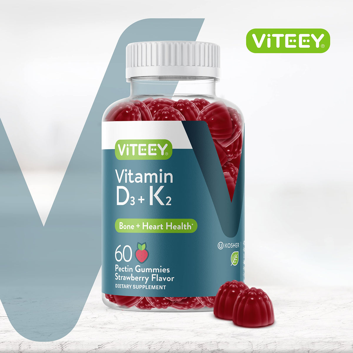 Viteey Vitamin D3 K2 Gummies