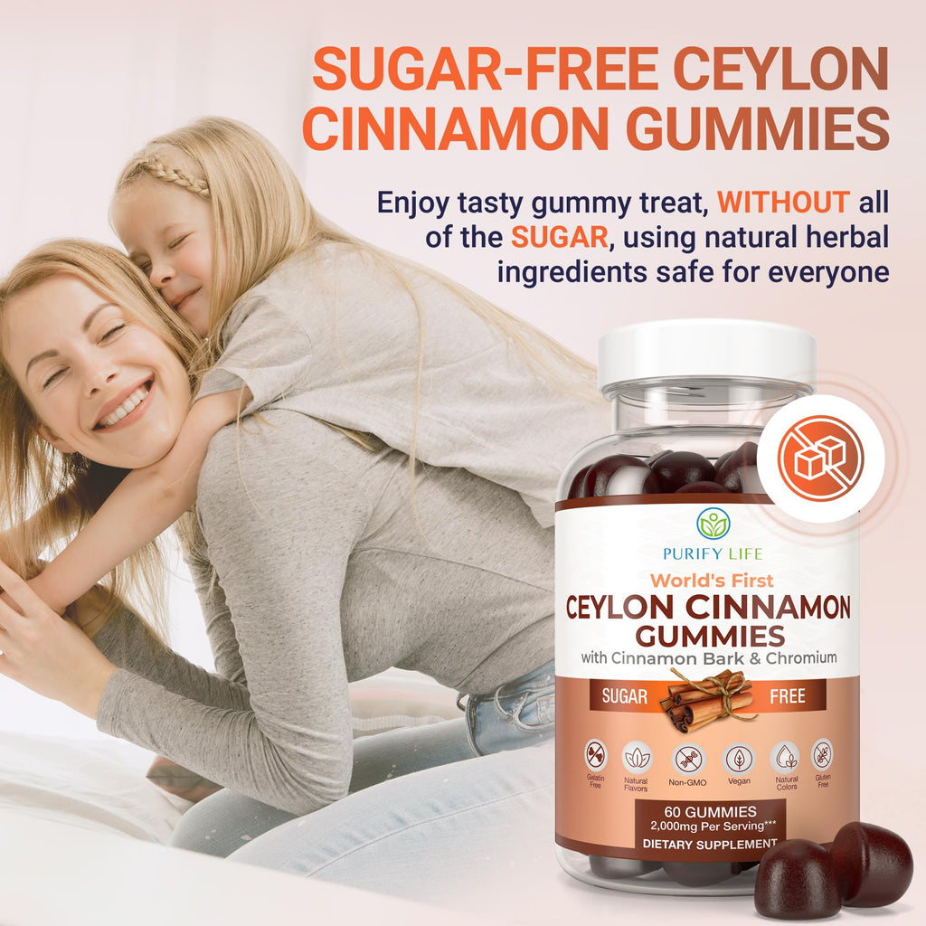 Purify Life Ceylon Cinnamon Gummies with Chromium - 60 Chews - image 5