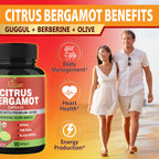 Organic Cadane Citrus Bergamot Supplement Extract - 90 Capsules - image 4