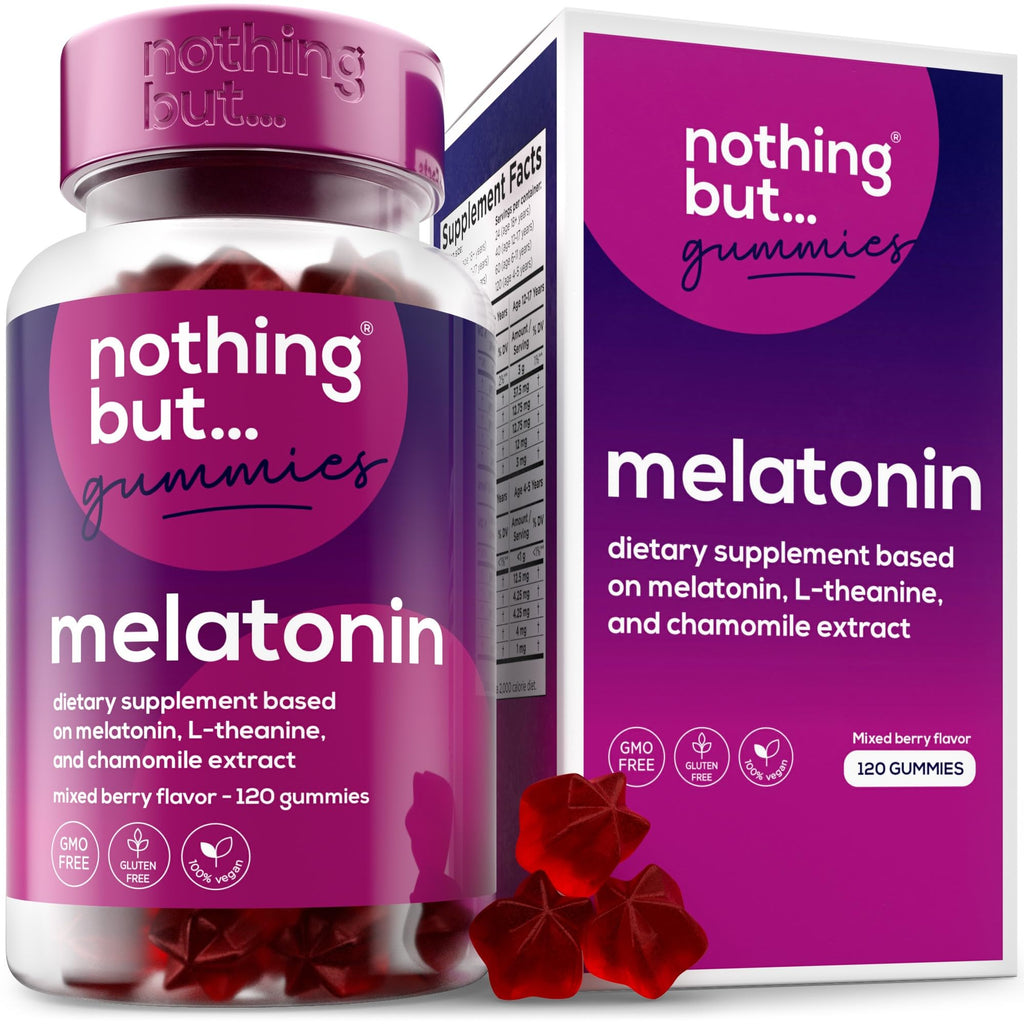 nothing BUT nutrition Melatonin Gummies 5mg for Sleep - 120 Gummies