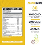 Type Zero Amino Burn Vegan BCAAs Pre-Workout Powder - 30 Servings - image 2