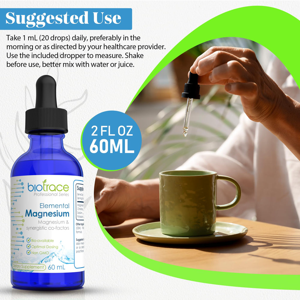 BioTrace Elemental Magnesium Liquid Drops - 60mL - image 6