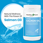 Healthy Care Wild Salmon Oil 1000mg - 500 Capsules - image 2