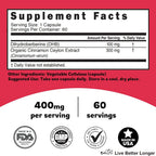 Nature's Fusions Dihydroberberine 100mg with Ceylon Cinnamon - 60 Capsules - image 6