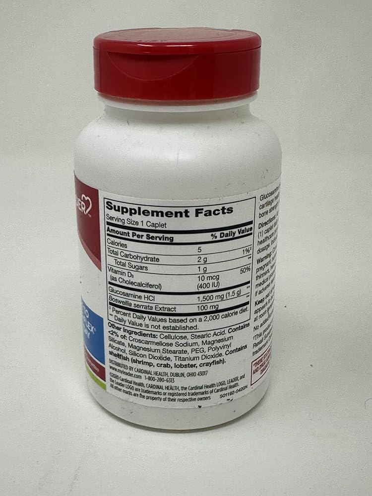 Leader Glucosamine with Vitamin D One Per Day - 60 Caplets - image 4