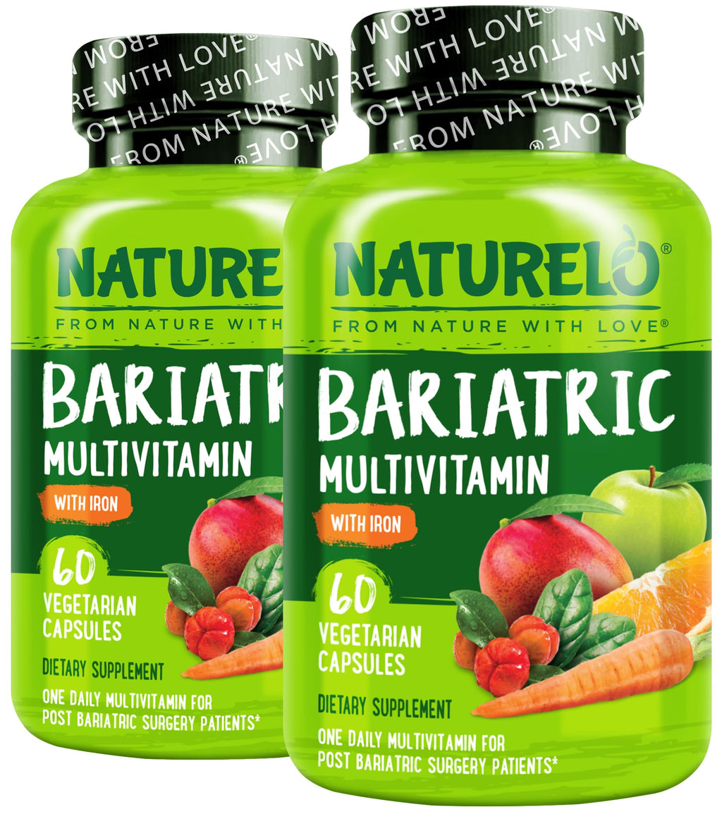 NATURELO Bariatric Multivitamin with Iron - 120 Vegetarian Capsules