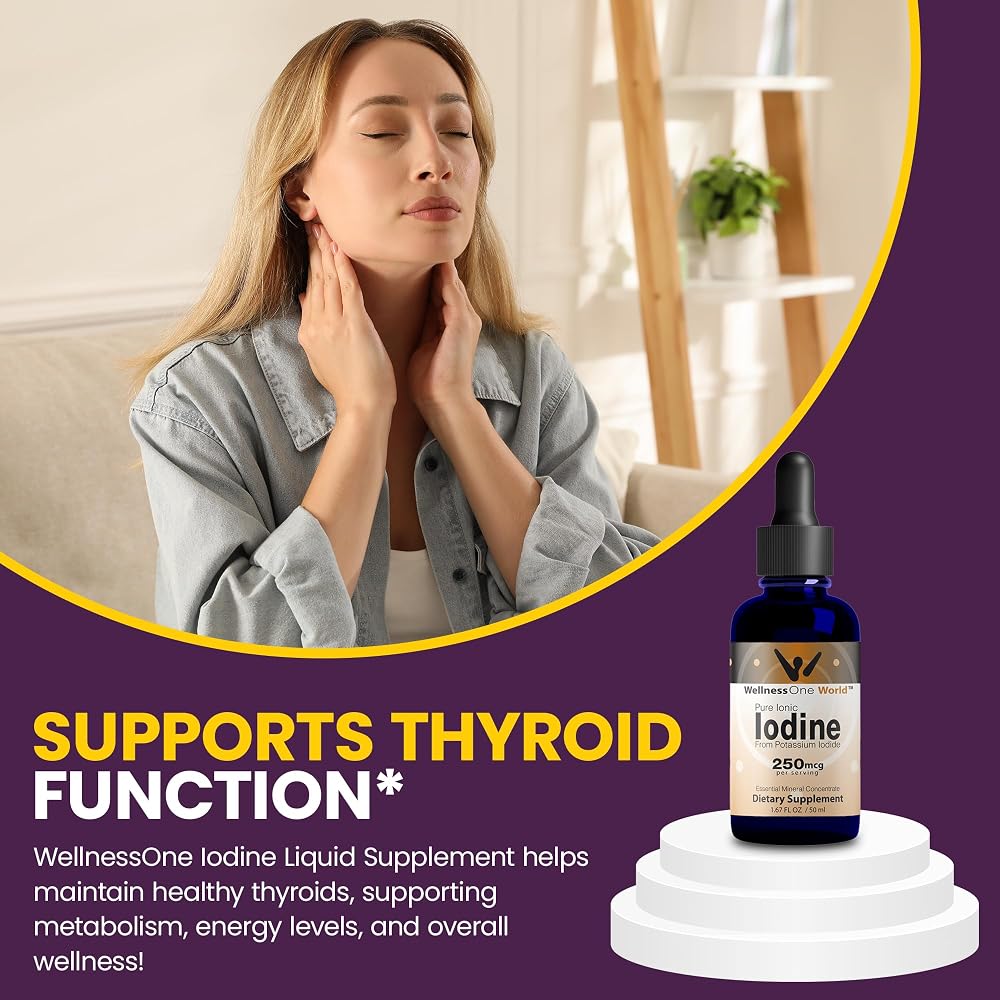 WellnessOne Iodine Drops Thyroid Support - 2.2 fl oz - image 7