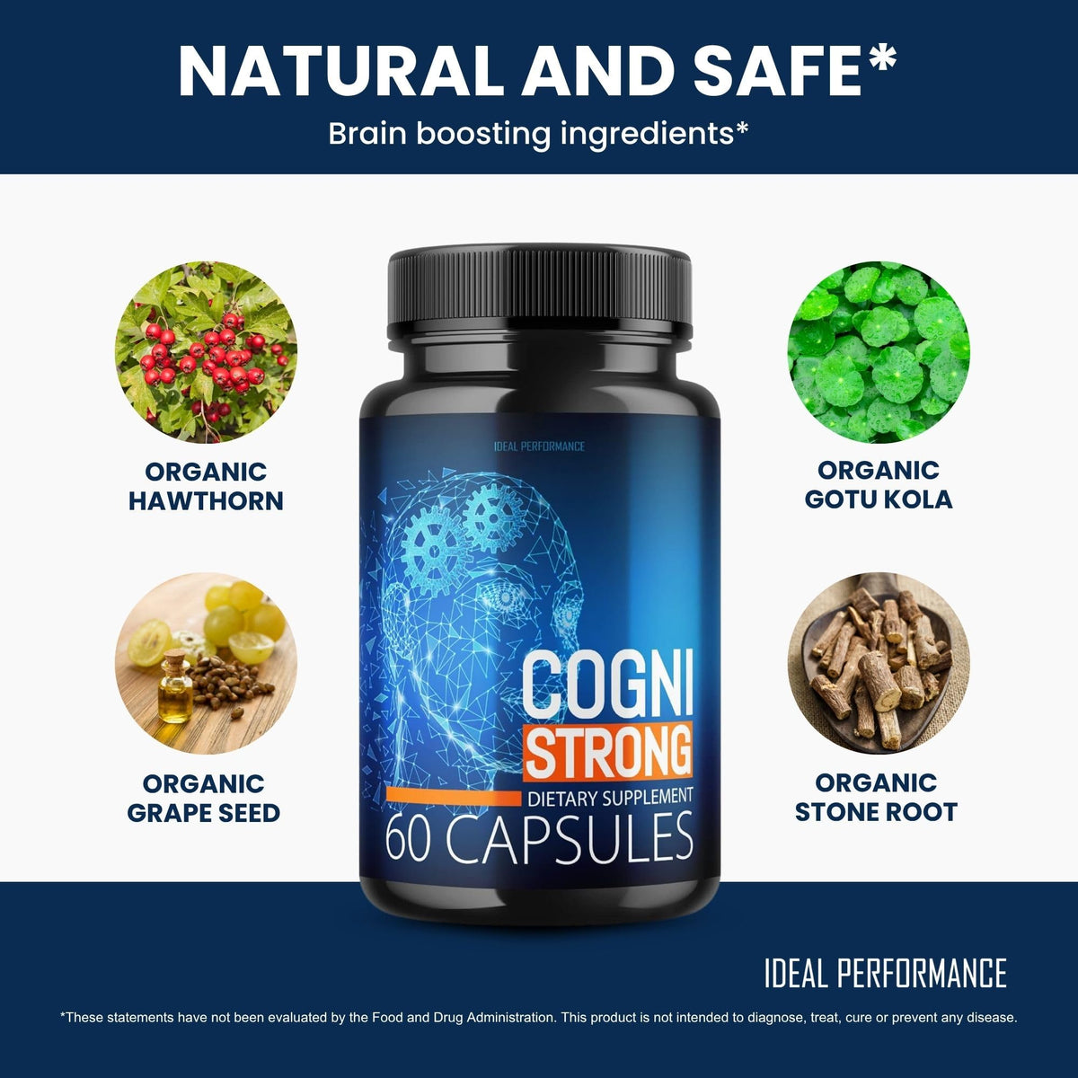 IDEAL PERFORMANCE Cognistrong Cogni Strong - 300 Capsules - image 4