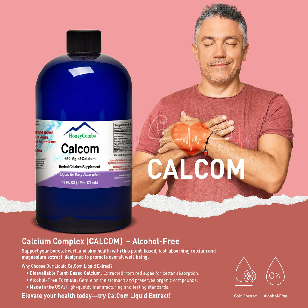 HoneyCombs Calcium Complex Liquid Drops - 16 Fl Oz - image 3