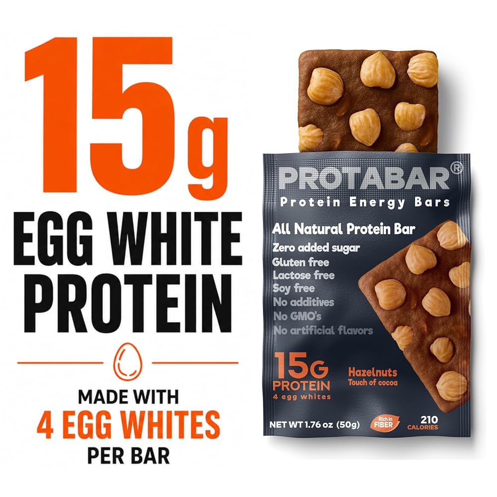 PROTABAR Egg White Protein Bars, 15g Protein - 12 Count - image 4
