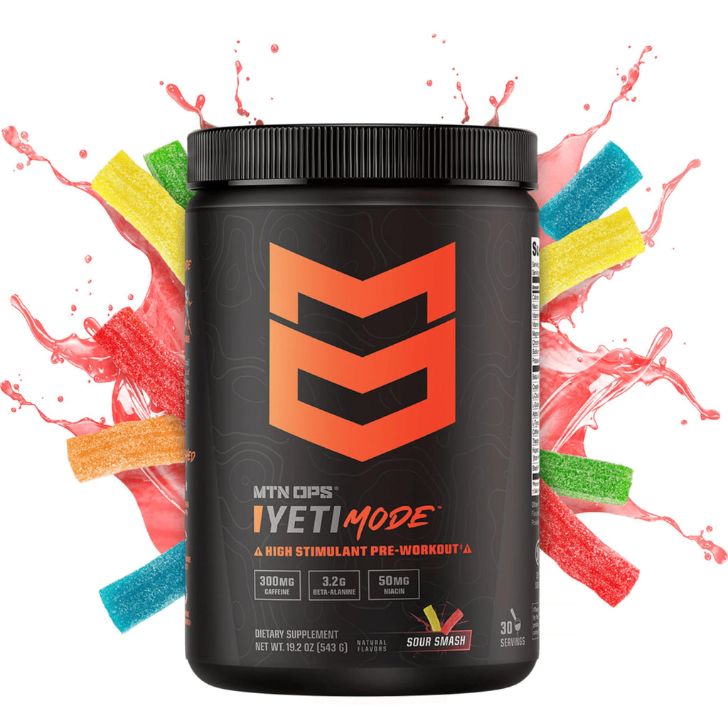 MTN OPS Yeti Mode Pre-Workout Powder - Explosive High-Stimulant