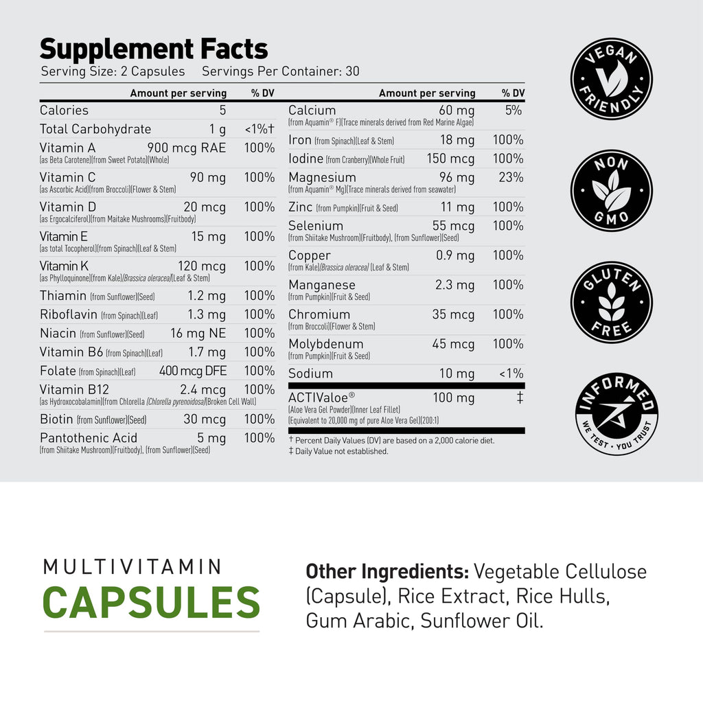 Kaged Multivitamin Capsules - 60 Capsules - image 6
