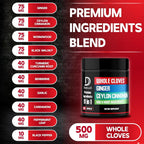 DEDICAD 11in1 Cloves Supplement with Ginger & Cinnamon - 60 Capsules - image 3