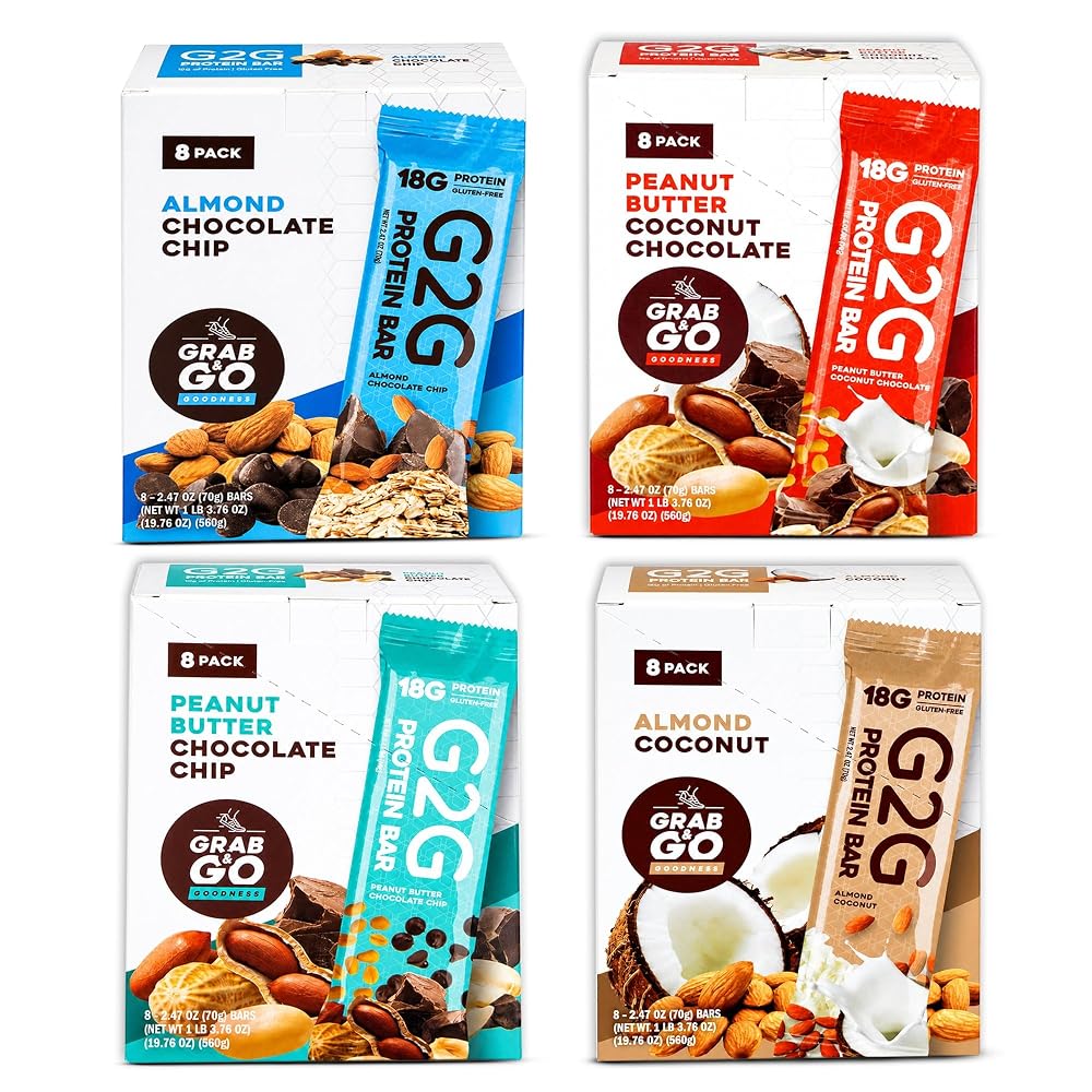 G2G Bar Variety Pack Nutrition Bars - 32 Count
