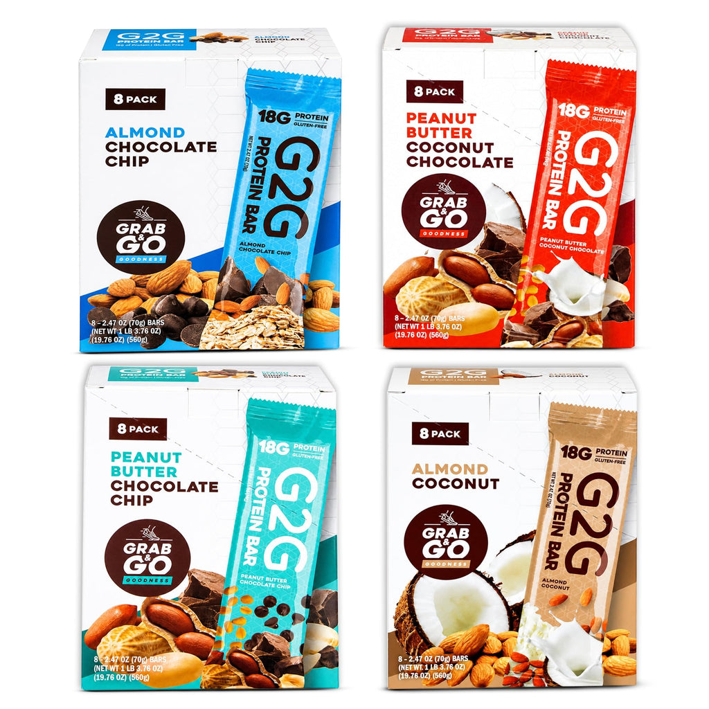 G2G Bar Variety Pack Nutrition Bars - 32 Count