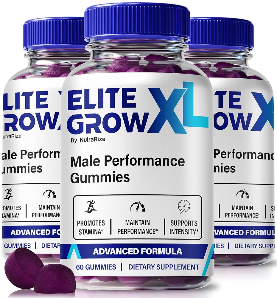 NutraRize Elite Grow XL Gummies for Men - 180 Gummies