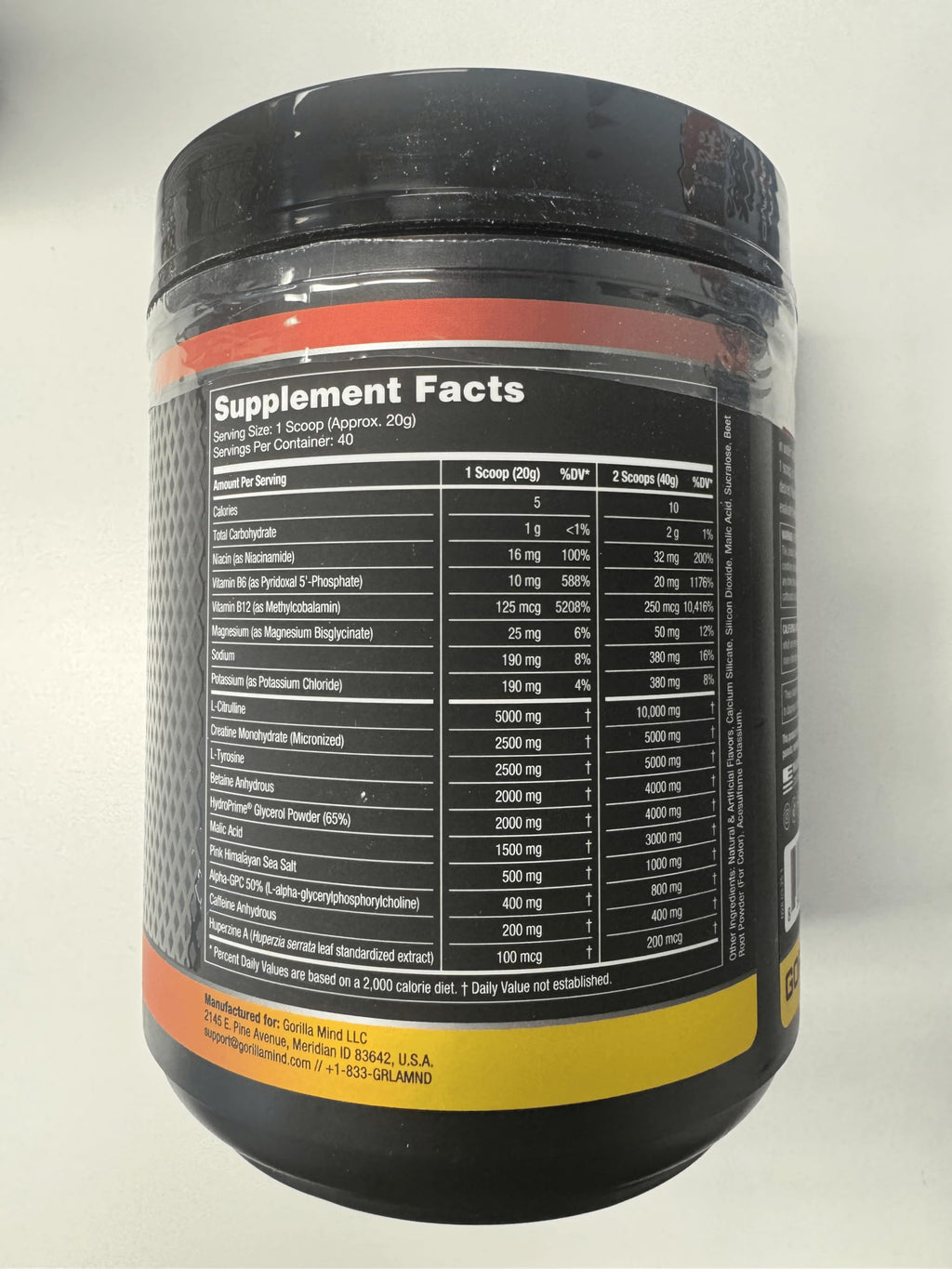 Gorilla Mode Pre Workout